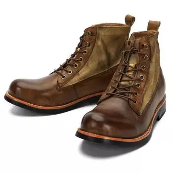 Винтажные мужские кожаные ботинки, высококачественные мужские ботильоны на шнуровке, 2024, новые плюшевые теплые осенне-зимние ботинки, большой размер 38-48 38 коричневый