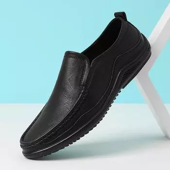 Винтажные мужские мокасины кожаные туфли для вождения мужская повседневная обувь мужские черные деловые туфли на плоской подошве мужская удобная обувь мокасины 38 коричневый
