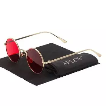 Винтажные мужские солнцезащитные очки, женские солнцезащитные очки в ретро-панк-стиле с круглой металлической оправой и цветными линзами, солнцезащитные очки 6 чёрный