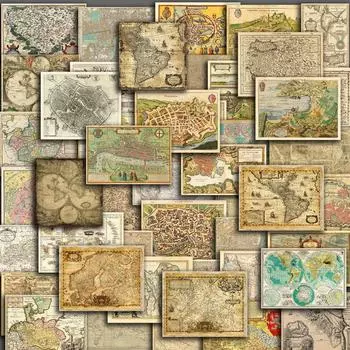 Винтажные наклейки с морской картой, ретро-карта, граффити, наклейки для DIY, багажа, ноутбука, скейтборда, мотоцикла, велосипеда, наклейки