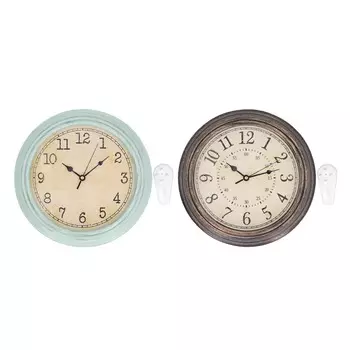Винтажные настенные часы с бесшумным кварцевым механизмом, круглые декоративные ретро-подвесные часы для гостиной, спальни Vintage Green