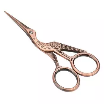 Винтажные ножницы из нержавеющей стали для бровей, стрижки волос, красоты, макияжа