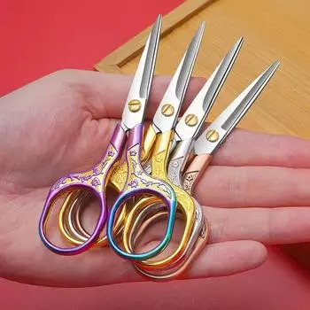 Винтажные ножницы из нержавеющей стали, резак для ткани, ножницы для вышивки, портновские ножницы, ножницы для ниток, инструменты для швейных ножниц