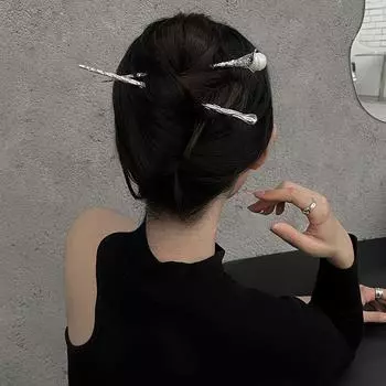 Винтажные палочки для волос из искусственного жемчуга, женские простые китайские заколки для волос, палочки для еды, дисковые палочки для волос, головной убор, ювелирные изделия