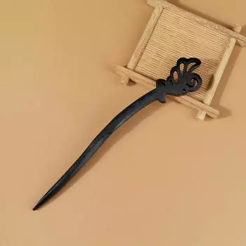 Винтажные палочки для волос в китайском стиле, классические деревянные черные заколки для волос для женщин, девушек, этнические DIY головные уборы, шпильки, аксессуары для волос Hair Sticks