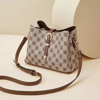 Винтажные печатные женские сумки через плечо, универсальные, большой емкости, женские сумки через плечо, модные, новые, женские сумки, трендовые