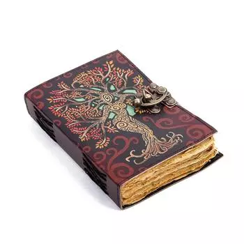 Винтажные подарки из кожаного журнала гримуар 7 x 5 in