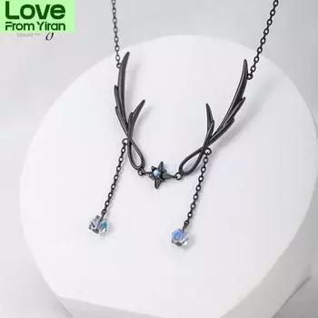 Винтажные подвески ожерелья для женщин перо оригинальный дизайн кристалл ожерелье чокер кисточка ювелирные украшения подарки на день рождения 45cm