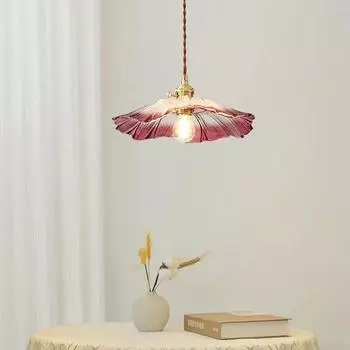 Винтажные подвесные светильники Цветочные стеклянные подвесные лампы Домашнее украшение Освещение Гостиная Спальня Прикроватный светильник Внутренний магазин warm light