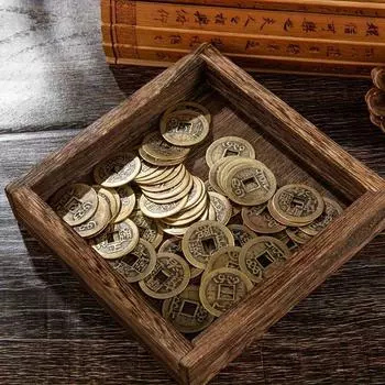 Винтажные подвесные украшения в стиле фэн-шуй - 10 шт. чугунных копий древних китайских императорских монет, привлечение процветания и богатства, тема фэнтези 10 versatile decorations