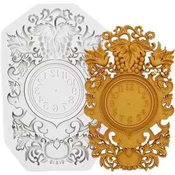 Винтажные полосатые часы с кисточками, кружевные силиконовые формы, формы для украшения торта, сделай сам, сахарное ремесло, инструменты для украшения торта из помадки, шоколадная глина, формы для конфет