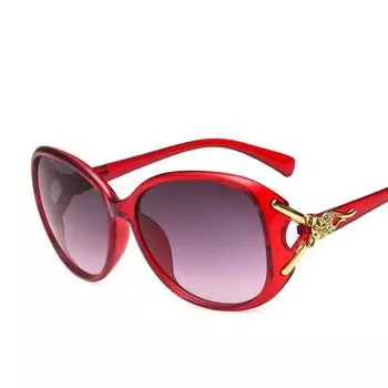 Винтажные поляризованные солнцезащитные очки UV400, ретро-солнцезащитные очки для женщин, классические уличные украшения с лисой, большие размеры белый