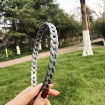 Винтажные повязки на голову для волос женские повязки для волос простые конфетного цвета цепочка ободок для волос обруч для волос ободок аксессуары для волос