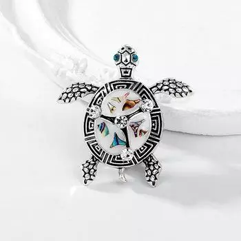 Винтажные преувеличенные броши в виде черепахи для женщин, одежда, ювелирные изделия, аксессуары для вечеринок, подарок 1pc