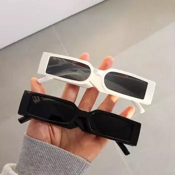 Винтажные прямоугольные солнцезащитные очки для женщин и мужчин, солнцезащитные очки в маленькой оправе в стиле ретро, очки в стиле хип-хоп, модные оттенки, очки UV400