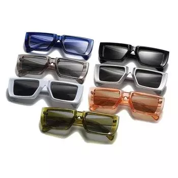 Винтажные прямоугольные солнцезащитные очки, женские солнцезащитные очки в маленькой оправе в стиле панк, трендовые квадратные очки, солнцезащитные очки UV4, модные очки Lentes As the picture