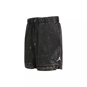 Винтажные прямые шорты Jordan Essentials с логотипом и шнурком, черные мужские брюки DR3093-010 M
