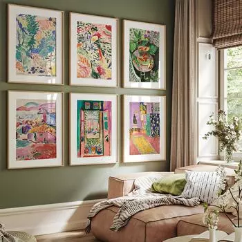 Винтажные Ретро постеры и принты Анри Матисса, абстрактный пейзаж, настенная живопись на холсте, картины для гостиной, домашний декор 21x30cm No Framed