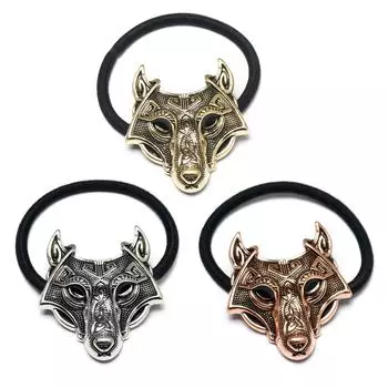 Винтажные резинки для волос с металлическим подвесом в виде животных, резинки для волос, элегантные держатели для хвостиков, украшения для волос 1