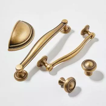 Винтажные ручки для кухонных ящиков, легкая роскошная ручка в форме ракушки, дизайн интерьера 30mm-style 1