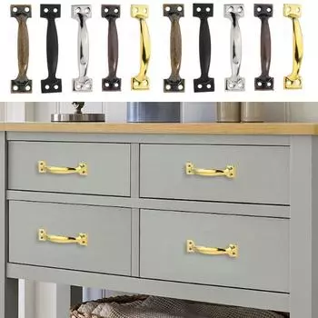 Винтажные ручки для выдвижных ящиков «Ретро», состоящие из 10 предметов, с отделкой из античного металла 2,8 дюйма, с гвоздями в комплекте — идеально подходят для деревянных дверей и шкафов циан