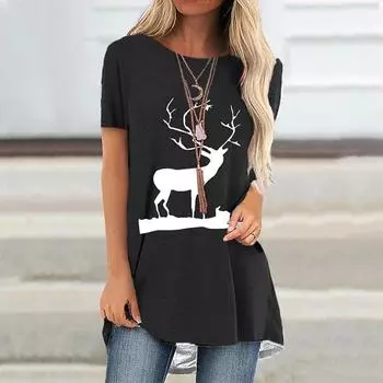 Винтажные рукава реглан модные футболки женские повседневные красивые женские принтованные короткие рукава удобные топы XS-8XL S