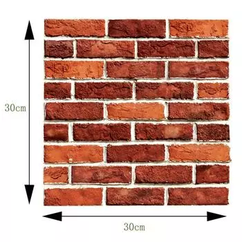 Винтажные самоклеящиеся обои под кирпич, съемные, 1 шт., 30*30 см, современный домашний декор, водонепроницаемые настенные покрытия 3