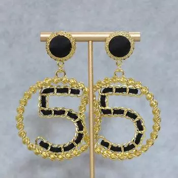 Винтажные серьги Bohemian Number 5: Идеально подходит для повседневного ношения или в качестве подарка — без перьев, штифтов из нержавеющей стали и синтетических драгоценных камней. розовый