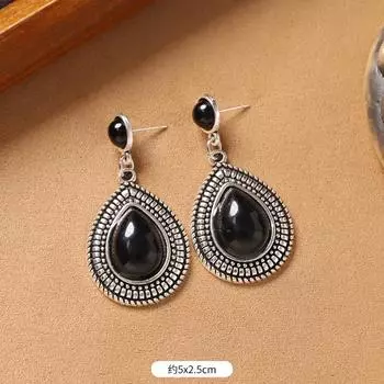 Винтажные серьги-гвоздики Богемные нишевые преувеличенные серьги в экзотическом стиле женские с высоким чувством металла средневековые серьги