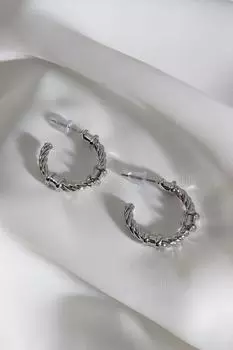 Винтажные серьги-кольца золотого цвета