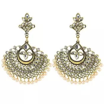 Винтажные серьги-подвески, золотые и серебряные серьги с зубцами, женские серьги в этническом стиле Ид аль-Фитр Лассер Байрам