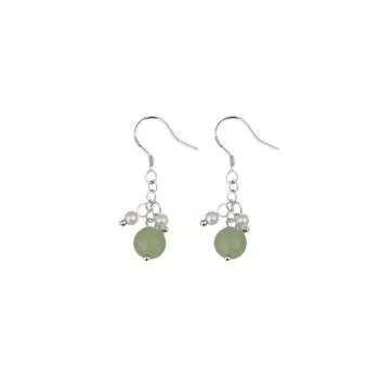 Винтажные серьги с жемчугом Хотан Джаспер женские длинные тонкие и холодные пшеничные колосья с крючками из нефрита copper