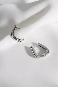 Винтажные серебряные серьги