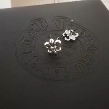 Винтажные серебряные серьги-гвоздики с крестом и цветком, гексаграммой в виде звезды Крофт, мужские и женские модные серьги в стиле панк с бриллиантами