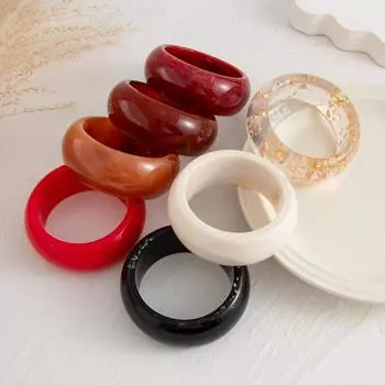 Винтажные широкие массивные браслеты с преувеличенными геометрическими подвесками, браслет на руку прозрачный