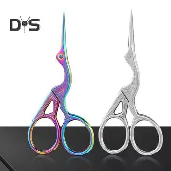 Винтажные швейные ножницы «Аист» из нержавеющей стали с острым лезвием, ножницы для кранов из металла, портновские ножницы для портнихи, инструменты для рукоделия, вышивки иглами золотистый