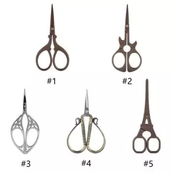 Винтажные швейные ножницы из нержавеющей стали, классический режущий инструмент для рукоделия #1