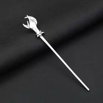 Винтажные скандинавские викинги лунная фаза меч заколки для волос модный панк викинг животное палочка для волос для женщин мужчин амулет ювелирные изделия Hair Sticks