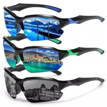 Винтажные солнцезащитные очки UV400 для езды на велосипеде, для женщин и мужчин, поляризованные очки с защитой от ультрафиолета, модные спортивные солнцезащитные очки для отдыха на открытом воздухе As picture