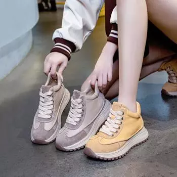 Винтажные спортивные туфли Forrest Gump De Training Shoes Женская обувь 35 жёлтый