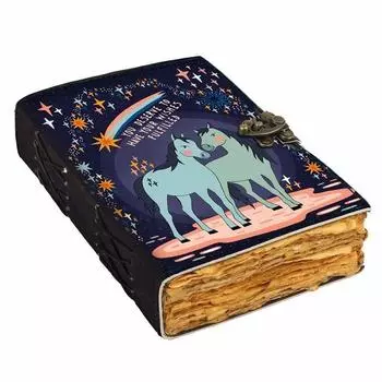 Винтажные старые страницы, кожаный печатный дневник с цитатами и замком для офиса и личного использования. Дневник путешествий, 200 неконтролируемых старых страниц. 7 x 5 in