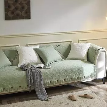 Винтажные стеганые чехлы для диванов из хлопка с вышивкой, для гостиной, нескользящие чехлы для диванов, для всех сезонов, дропшиппинг 70x70cm 1pc