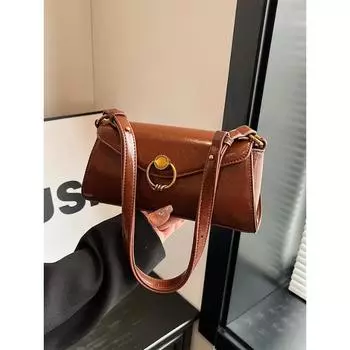 Винтажные сумки через плечо из искусственной кожи с клапаном для женщин, новые модные женские сумки через плечо для поездок на работу, простые сумки и кошельки