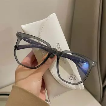 Винтажные сверхлегкие очки с минусом диоптрий, женские ретро-очки с деревянными ножками, анти-синие очки для близорукости, женские модные очки в квадратной оправе 0(anti-blue light)