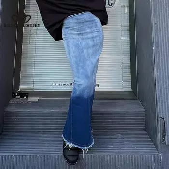 Винтажные свободные шикарные юбки для женщин, элегантная офисная женская длинная юбка с высокой талией, модная синяя джинсовая юбка, женская одежда S синий