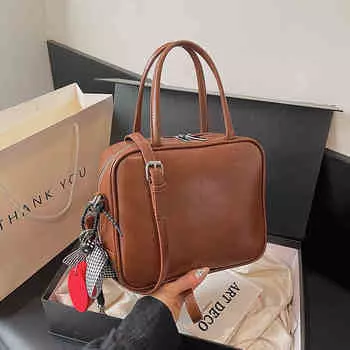 Винтажные текстурированные мягкие кожаные сумки-подушки для женщин, повседневные небольшие сумки для поездок на работу, осень-зима, модная женская сумка через плечо