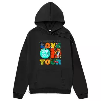 Винтажные толстовки Harrys Haus Love O Tour, концертная толстовка Kpop, музыкальные топы, женская одежда Y2k Sudadera High Street, уличная одежда унисекс L