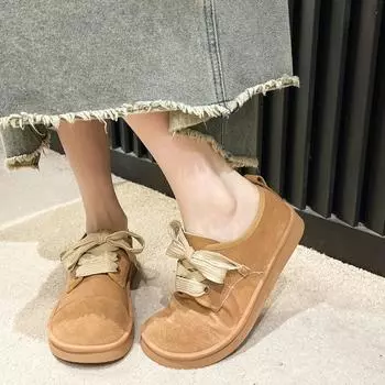 Винтажные туфли Lefu 2024 года, осень, новые цветные перевернутые флиса, удобные женские туфли на плоской подошве из вулканизированной кожи серии Forest, Zapatos Mujer 35