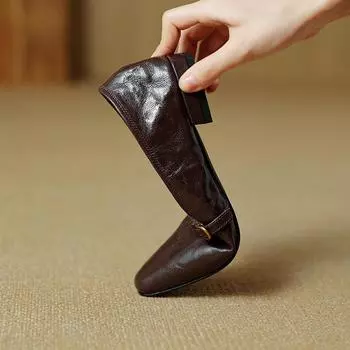 Винтажные туфли Мэри Джейн женские на толстом каблуке весна 2024 новые однотонные туфли на среднем каблуке коричневые шапочки-туфли на низком каблуке 35 чёрный