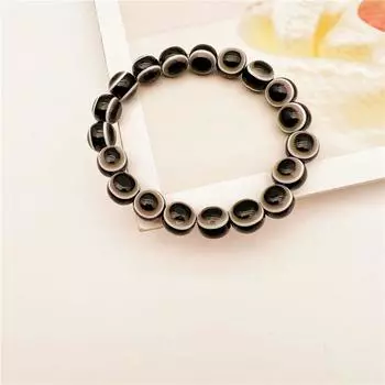 Винтажные турецкие браслеты с круглыми бусинами от сглаза, браслеты из бисера на мужские украшения для рук